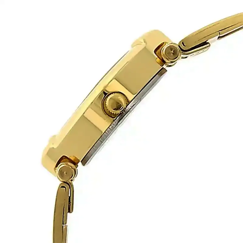 Titan Silver Dial Gold-tone Band Ladies Watch-  2417YM01